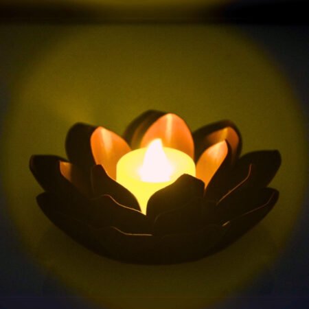 Mor Lotus Çiçekli Dekoratif Lamba