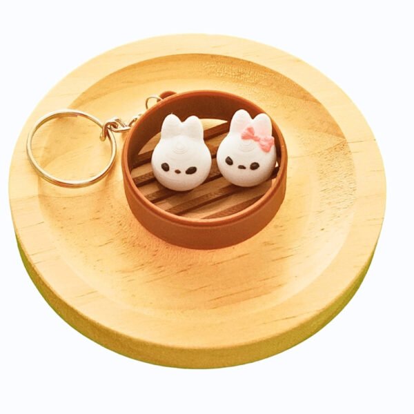 İkili Tavşan Kuluçka Anahtarlık