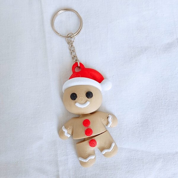 Sevimli Zencefilli Kurabiye Anahtarlık- Yılbaşı Özel