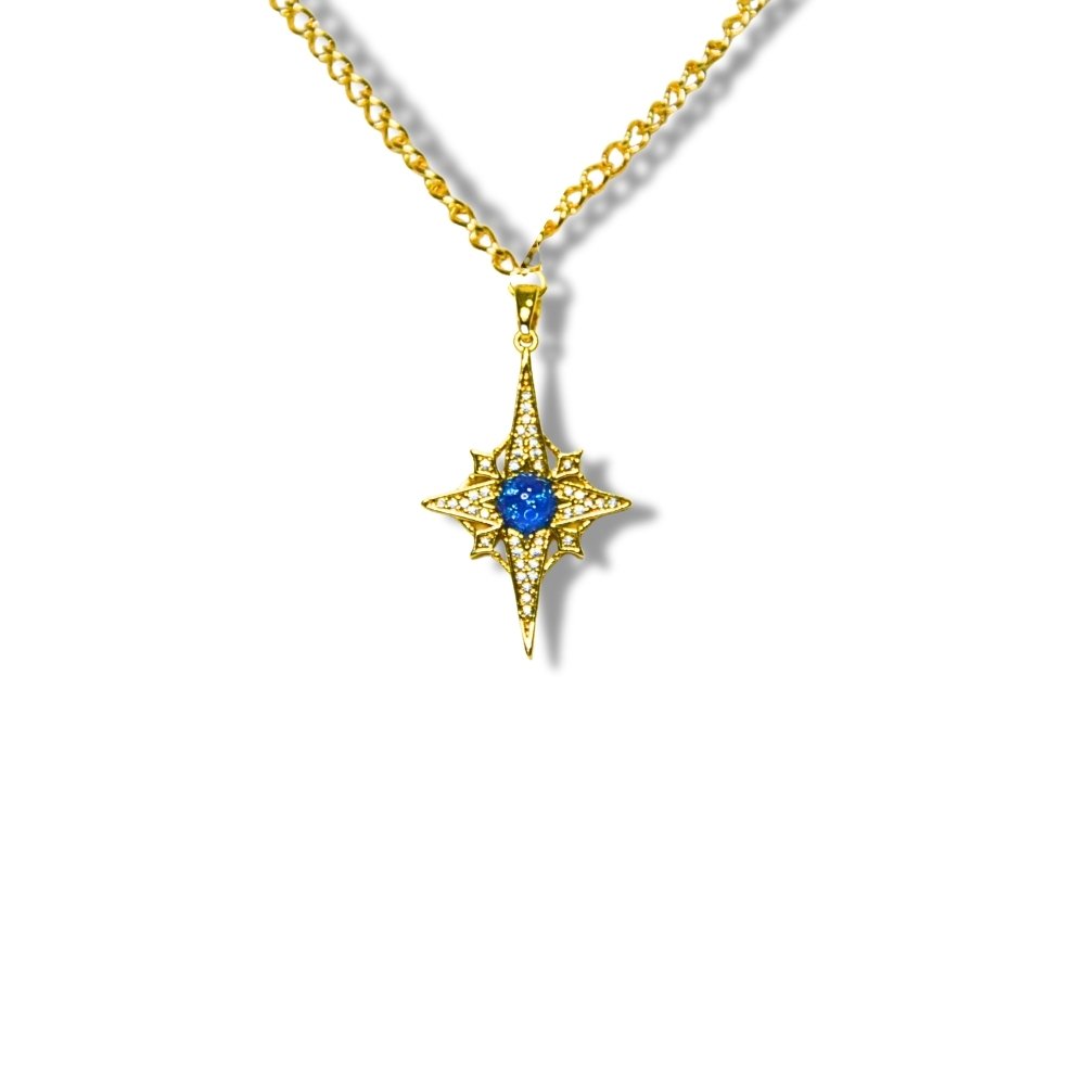 Zirkon Kutup Yıldızı Galaksili Kolye - Görsel 4