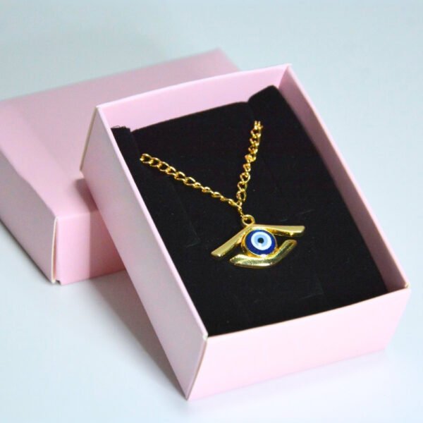 Antik Mısır Horus'un Gözü Nazar Boncuklu KOlye - Çelik