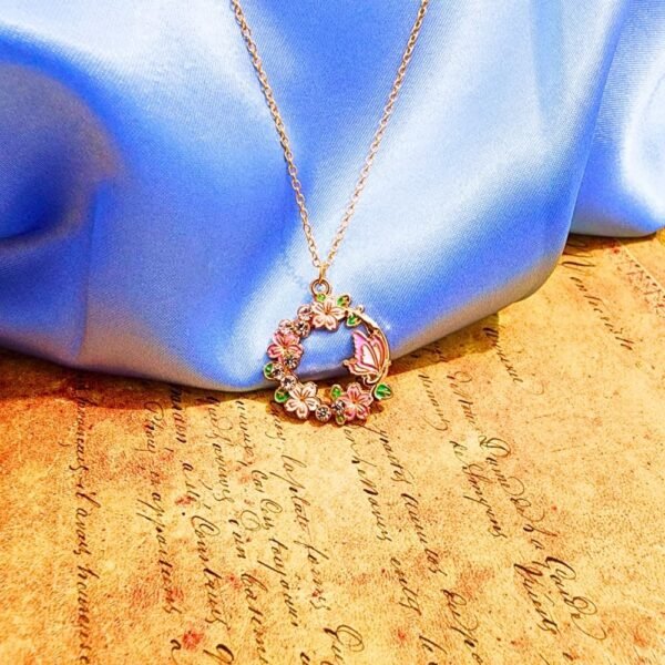 Pinterest Sanat Kolye Küçük Kelebek Pembe